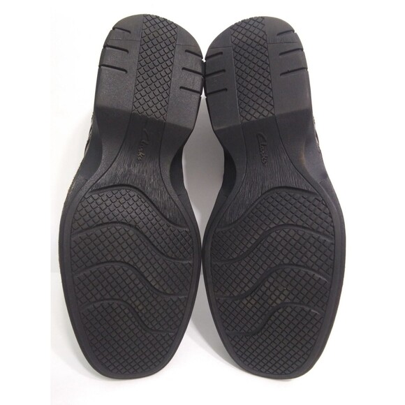 Clarks Men's Size 10.5 Booker Brown Antique Leather Distressed Oxfords Lace Up - Picture 10 of 11